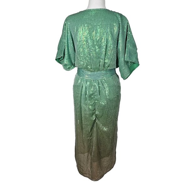 Anthropologie X Bhanuni by Jyoti Ombre Sequin Dress SZ Small READ - Picture 7 of 16